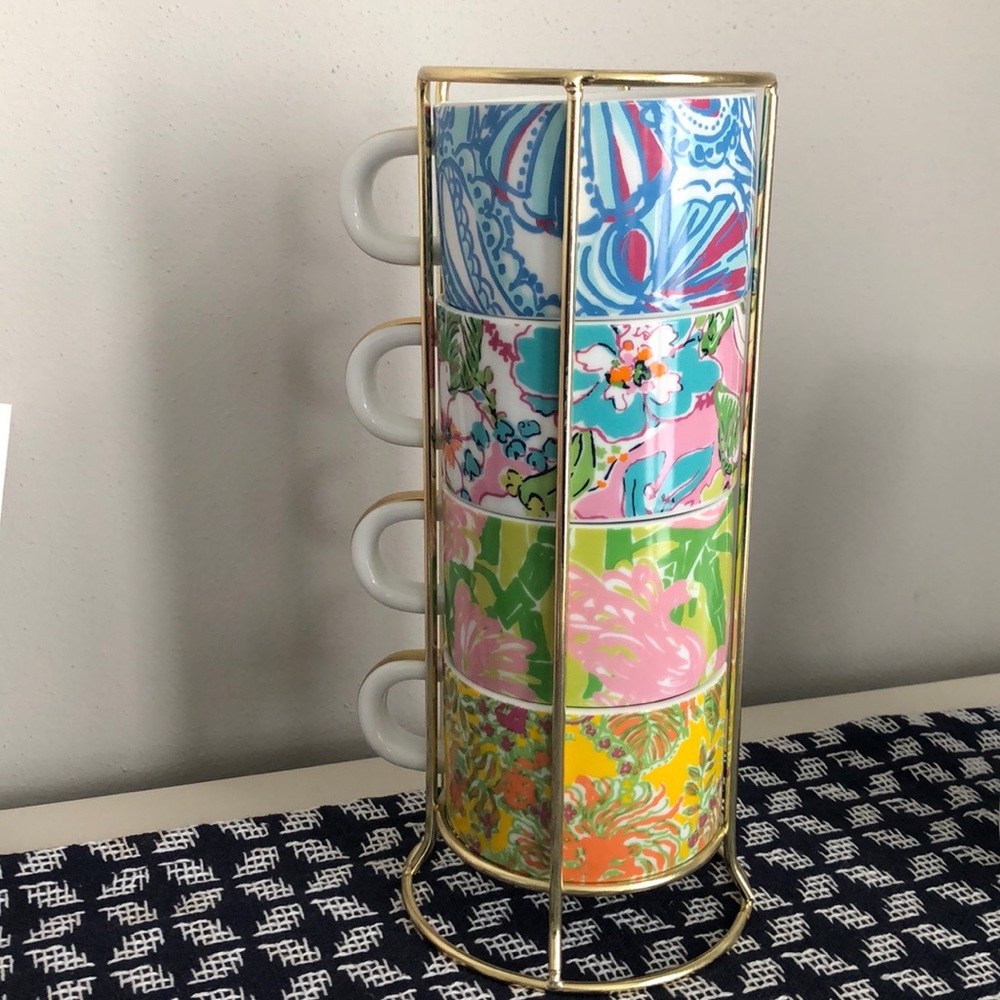Lily Pulitzer for Target stacking mugs